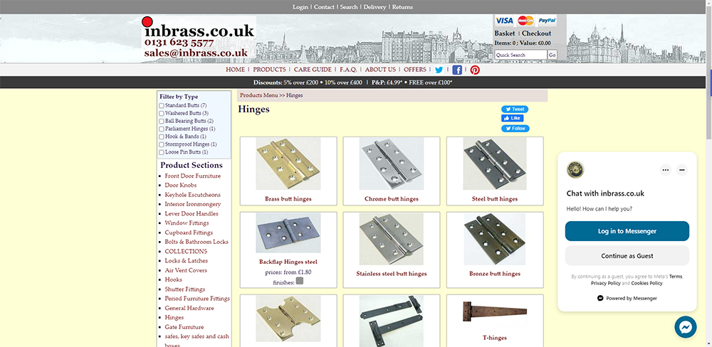 Hinges manufacturers in the U.K.