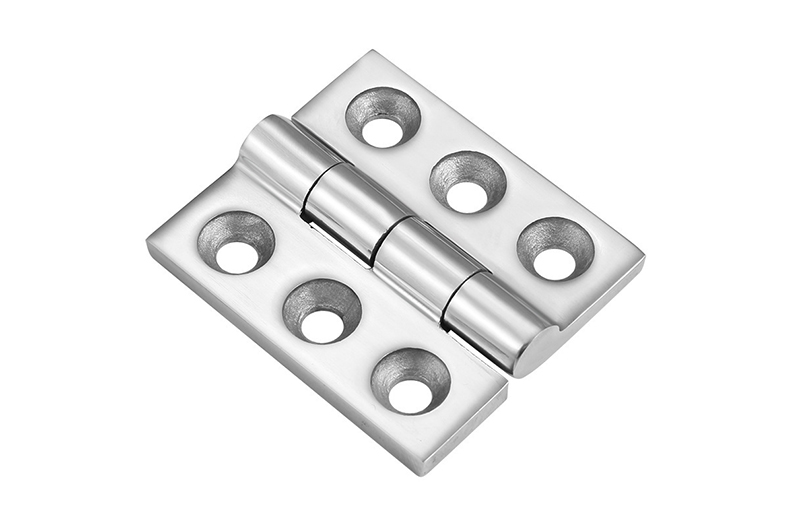 Climatic test chamber hinges