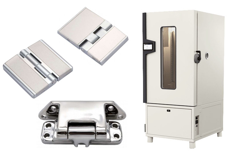 environmental test chamber hinges