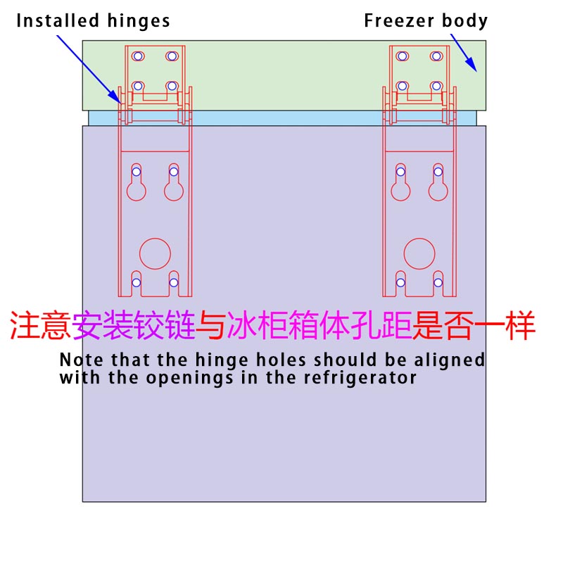 freezer hinges
