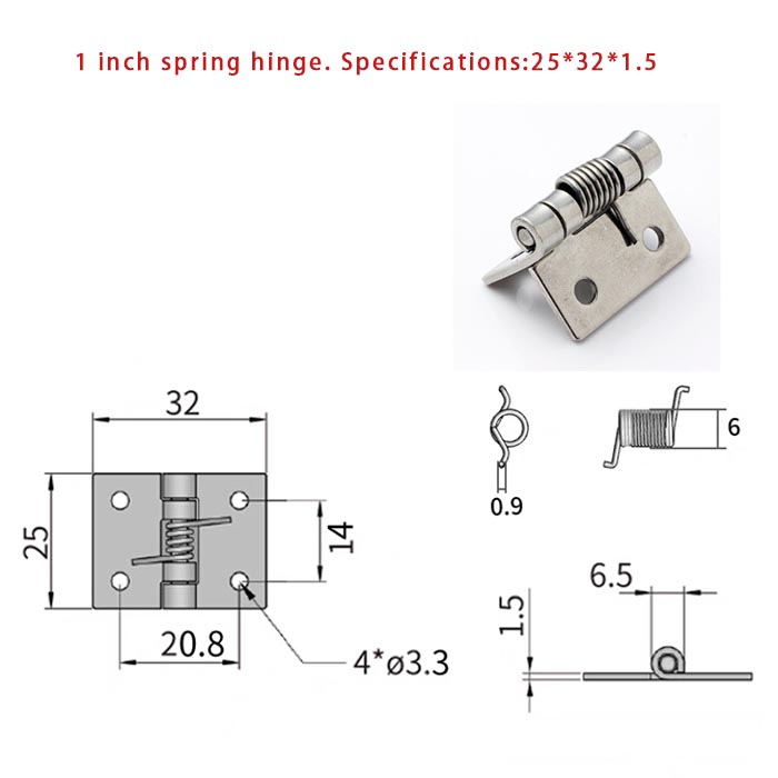 stainless steel spring hinges