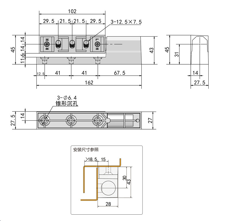 Lift-off removable hinges