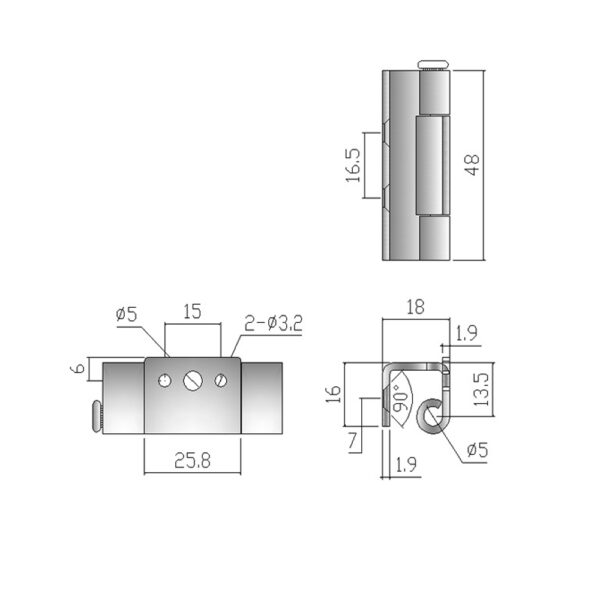 Concealed Hinges ML2-237-2 - Image 2
