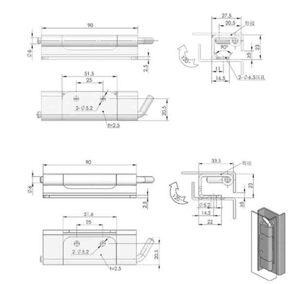 Concealed Hinges ML2-283-1 - Image 2