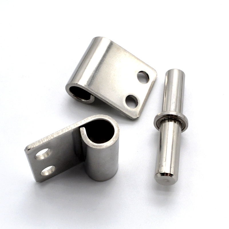 Detachable hinges for sheet metal shells