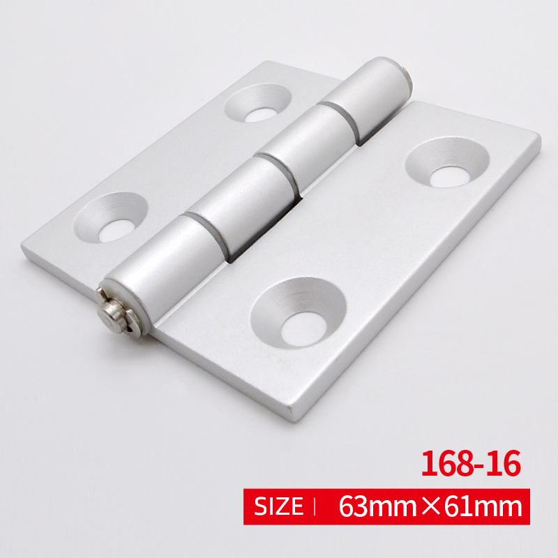 Aluminum butt hinges in various materials