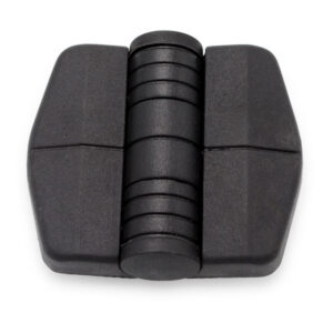 Black zinc alloy butt hinges with dust cover