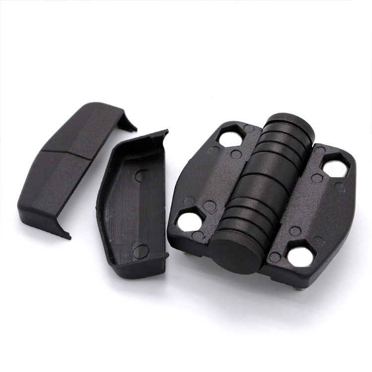 Black zinc alloy butt hinges with dust cover
