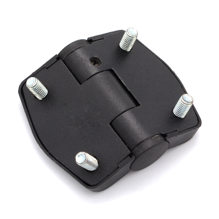 Black zinc alloy butt hinges with dust cover