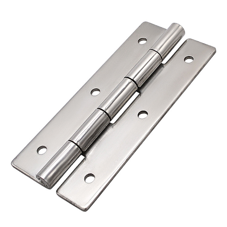 Long butt hinges for sheet metal cases