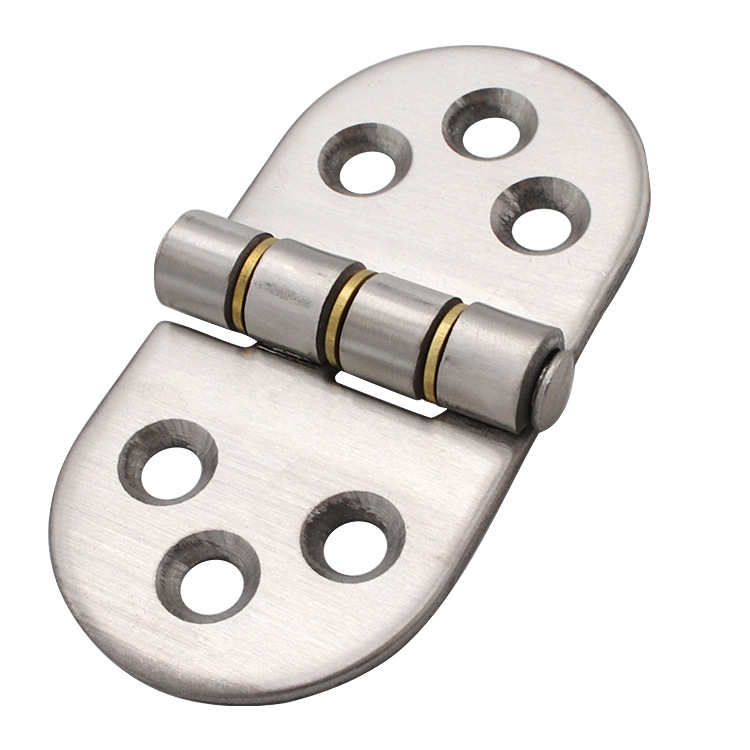 Stainless steel butt hinge with copper gasket for wear resistance
