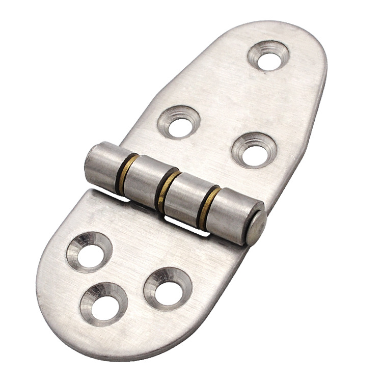 Stainless steel butt hinge with copper gasket for wear resistance