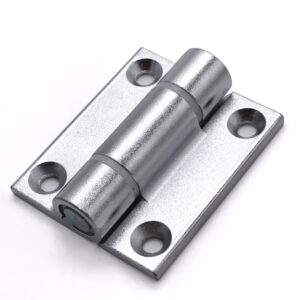 Wear-resistant zinc alloy damping hinges with added nylon spacer