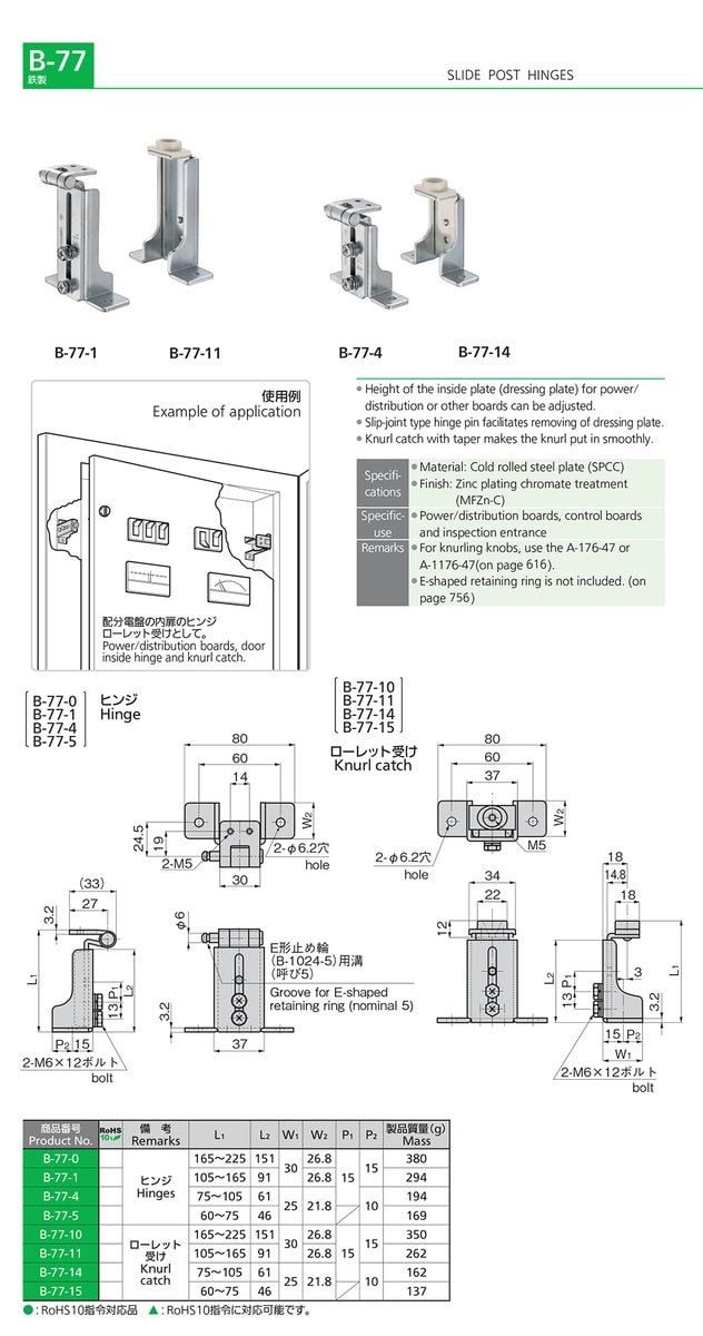 Adjustable Slide Post Hinges For Industrial Boards