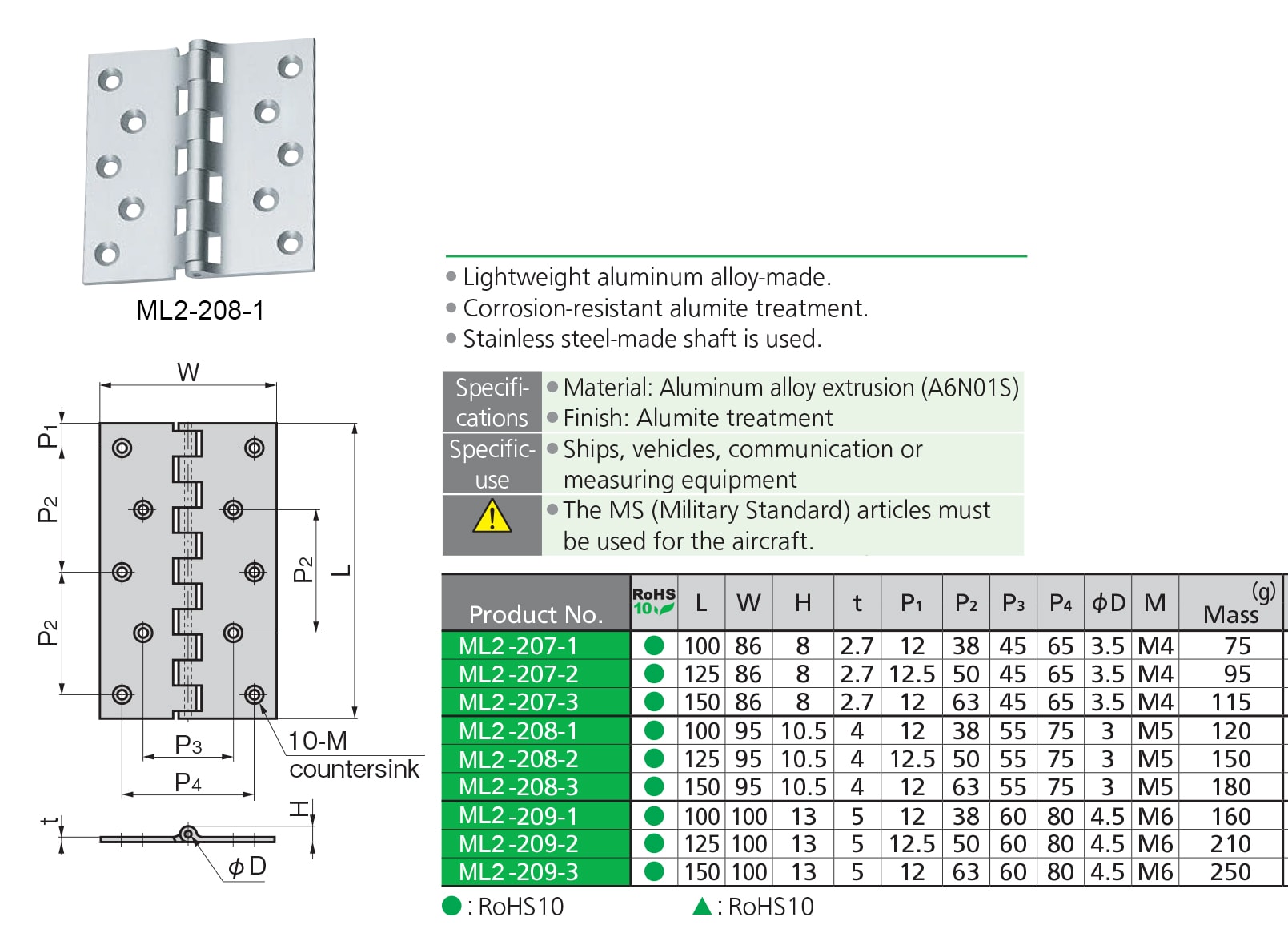 Aluminium hinges for vehicles China industrial hinges factory