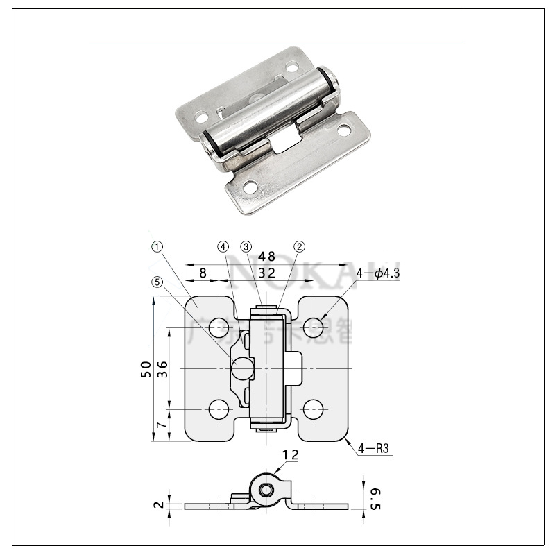 Stainless Steel Torque Hinges