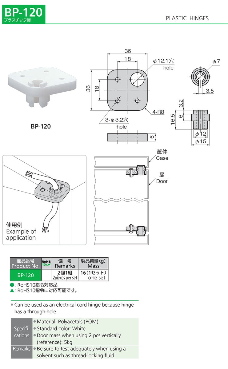 Versatile Plastic Hinges