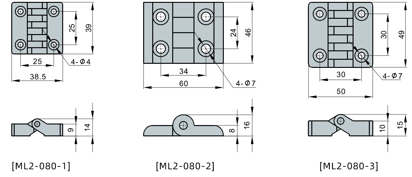 Heavy Duty Plastic Hinges