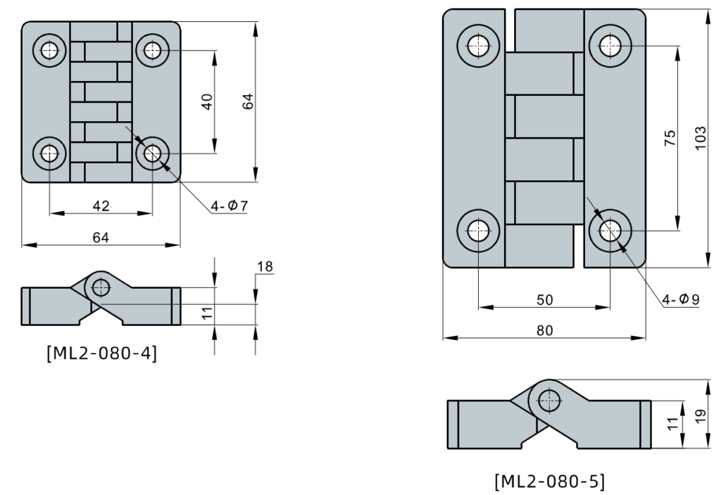 Heavy Duty Plastic Hinges