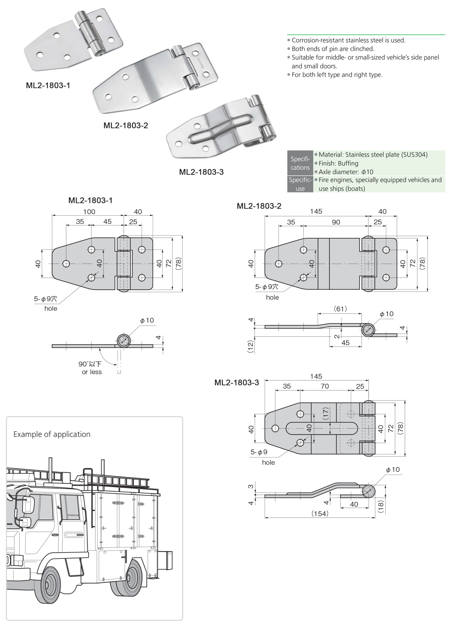 Hinges For Vehicles