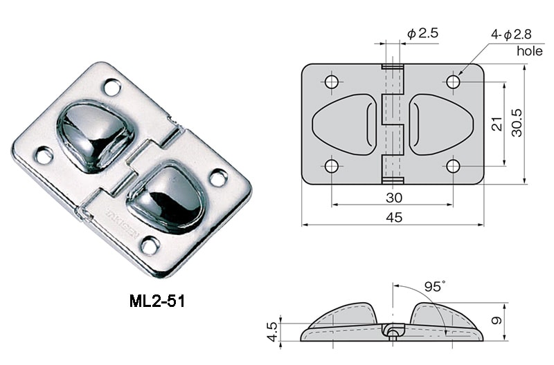 Hinges With Round Stoppers