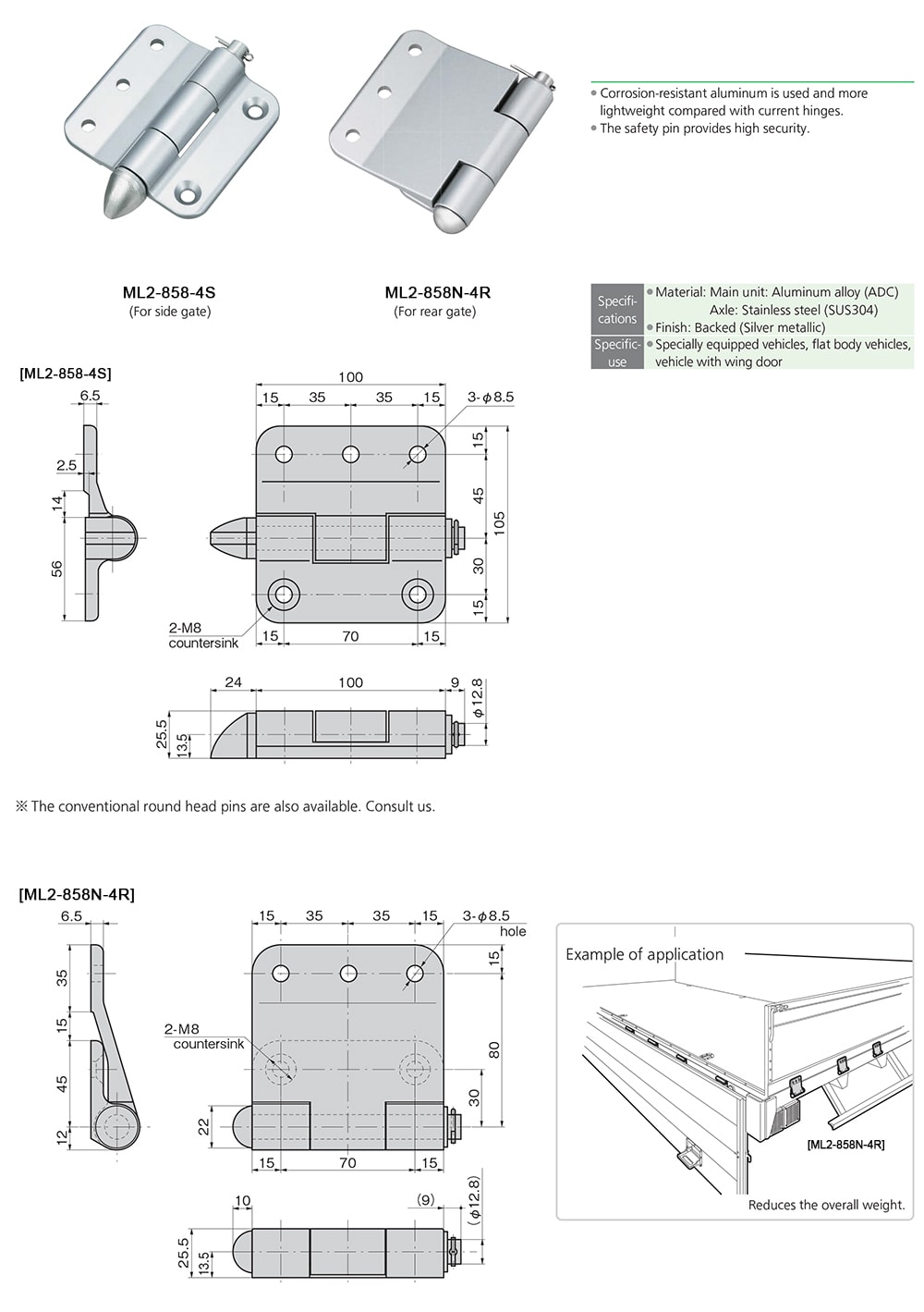 Truck Tailgate Hinges