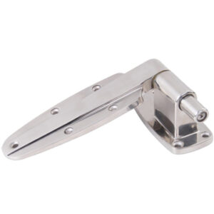 Lift-off convex door hinge in stainless steel