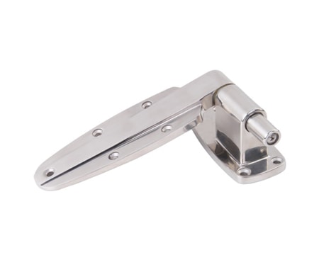 Lift-off convex door hinge in stainless steel