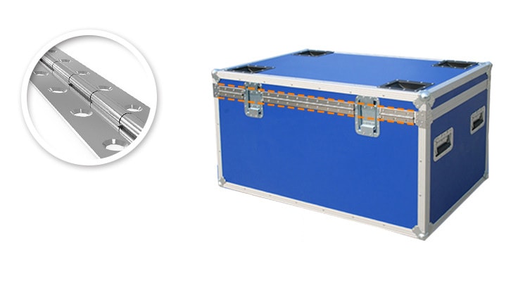 Piano hinges for airline cases