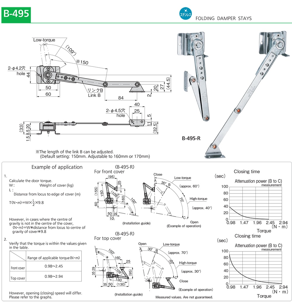 Folding Damper Stays