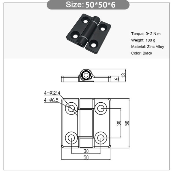 Compact Flat Torque Hinge ML2-1010Z - Image 3