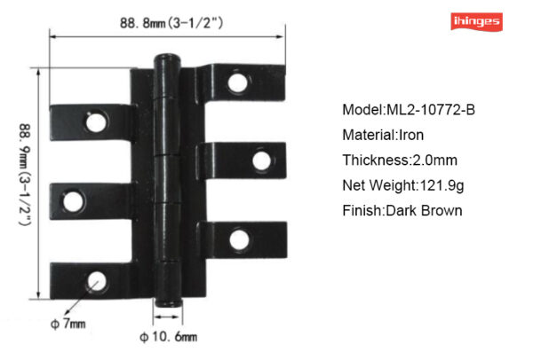 Six Finger Hinges ML2-10772 - Image 4