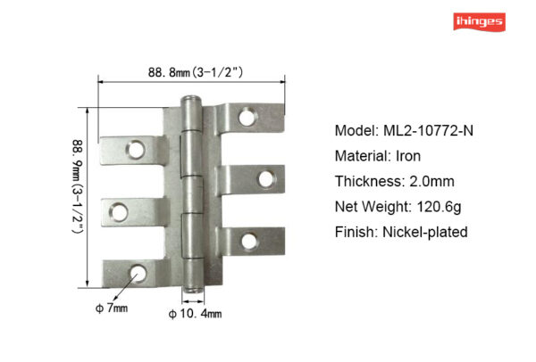 Six Finger Hinges ML2-10772 - Image 3