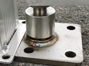 Outdoor industrial hinges