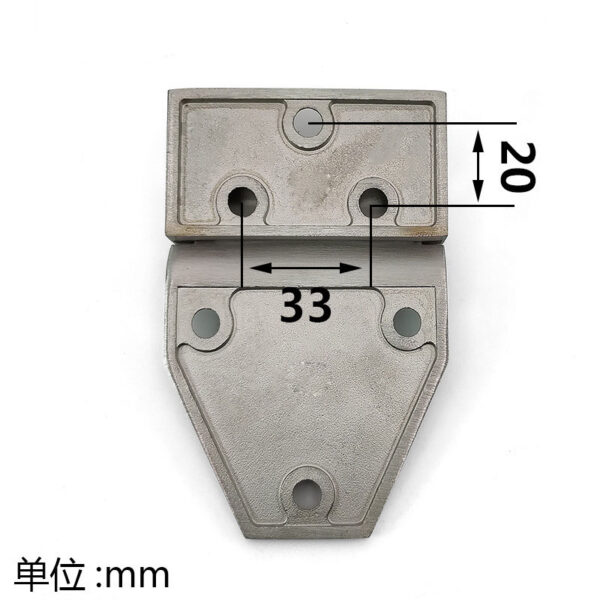 Asymmetrical Heavy Duty Stainless Steel Hinge | Industrial Door Hinge for Equipment Enclosures ML2-JL302 - Image 3