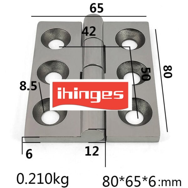 80×65mm 304 Stainless Steel Industrial Hinge ML2-JL109