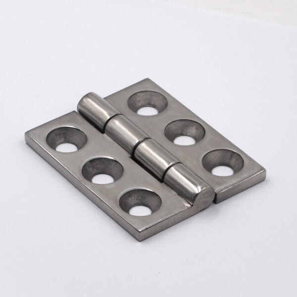 80×65mm 304 Stainless Steel Industrial Hinge ML2-JL109 | Mirror Polished, Countersunk Mount, Customizable - Image 2